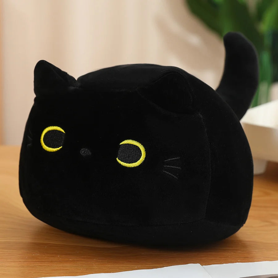 Kawaii Creative Oval Cat Plush Doll Four Baby Cat Pendants In A Big Mother Cat Body Combined Doll Super Soft Gift For Boys Girls