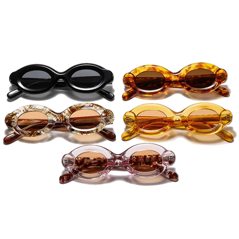 JNPCXI Polarized Retro Oval Women Sunglasses Shades UV400 Fashion Punk Men Trending Quality Leopard Sun Glasses