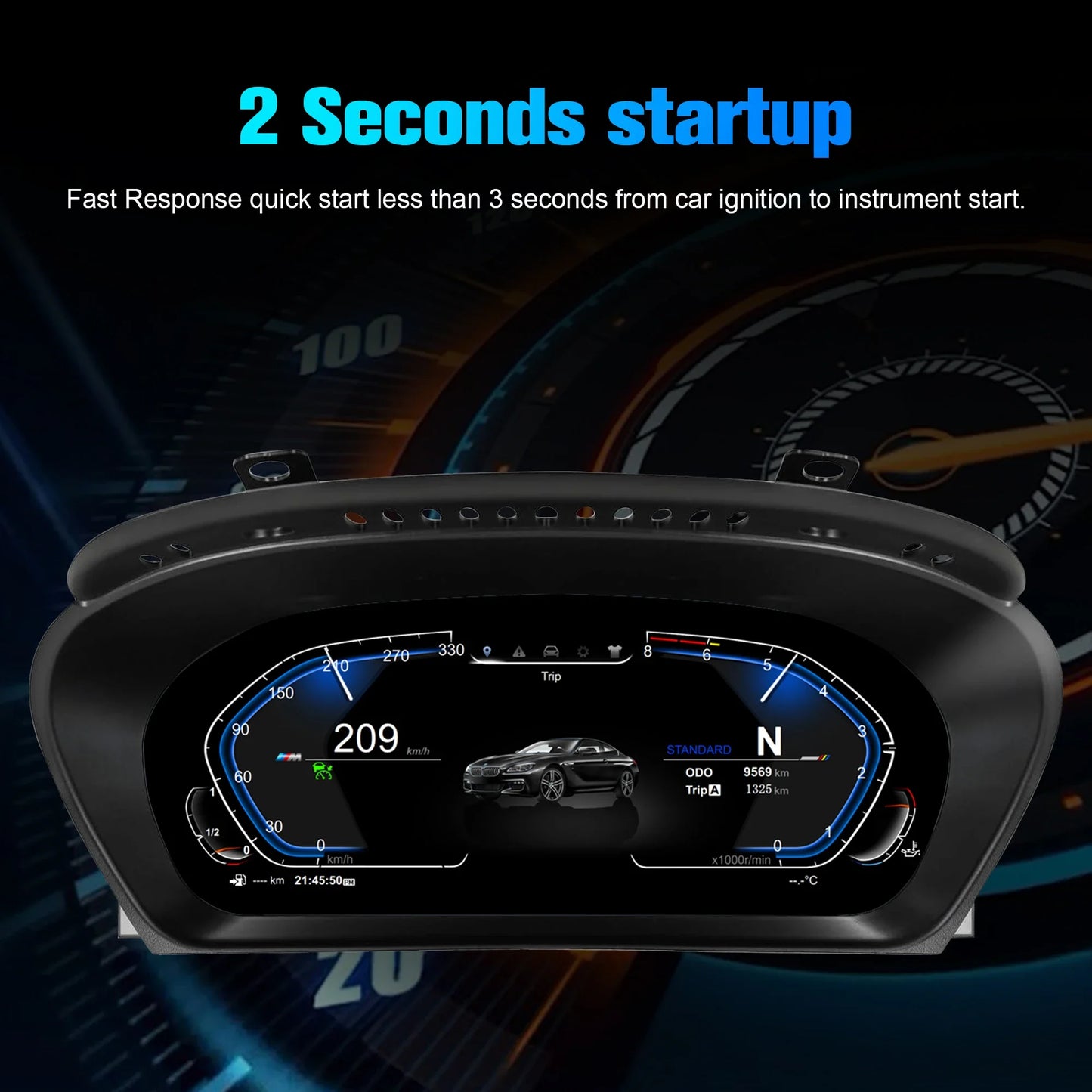 For BMW E70 X5 E71 X6 2006-2013 speedometer LCD Cluster Dashboard  instrument panel HUD digital instrument