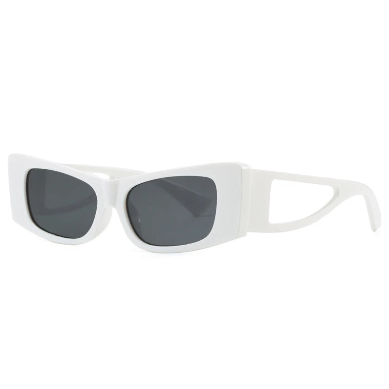 JNPCXI New Retro Cat Eye Women Sunglasses Fashion Black Orange Shades UV400 Men Trending Rivets Punk Sun Glasses