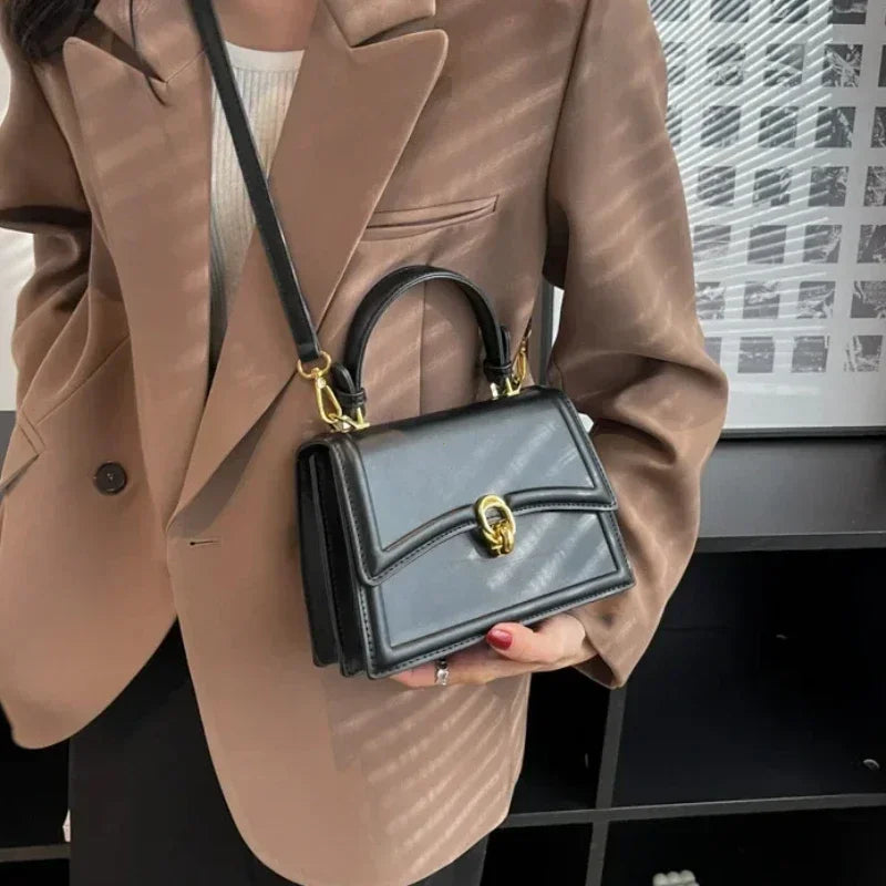 New Small PU Leather Crossbody Bags for Women 2026 Simple Totes Shoulder Bag Lady Luxury Brand Designer Handbags and Purses