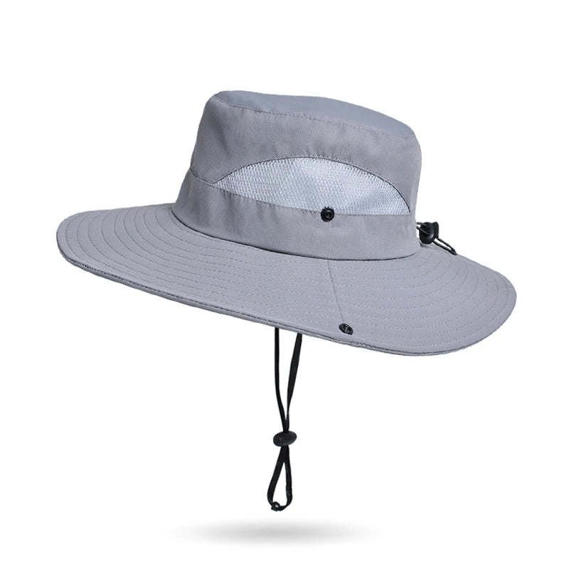 Xinbaoguan 100% Polyester New Spring/Summer Big Eaves Sun Protection and Sunshade Fishing Hat Breathable and Versatile Sun Hat
