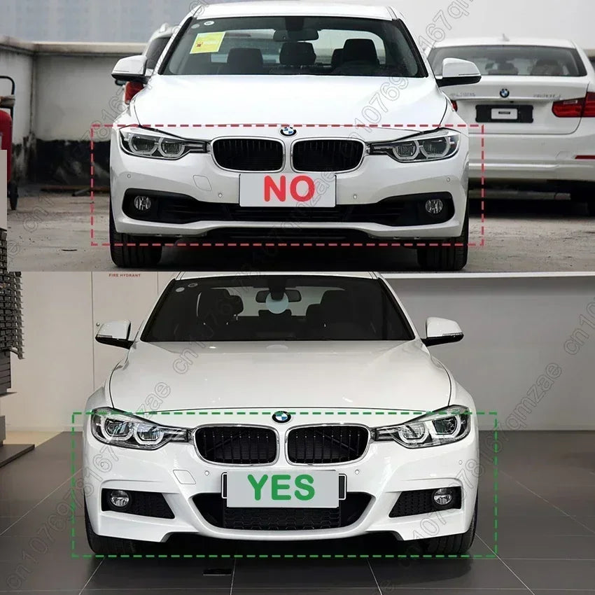 For BMW 3 Series F30 F31 M Sport 2012-2018 Black Car Front Bumper Spoiler Lip Splitter Body Kit Bumper Lip Chin Diffuser Guard