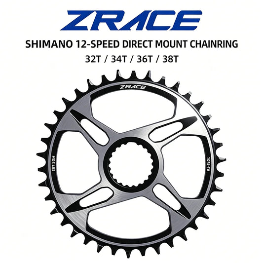 ZRACE 12s Chainrings 7075AL for SHIMANO Direct Mount Crank,FC-M9100 FC-M8100 FC-M7100,SM-CRM95 SM-CRM85 SM-CRM75, 32T/34T/36T/38