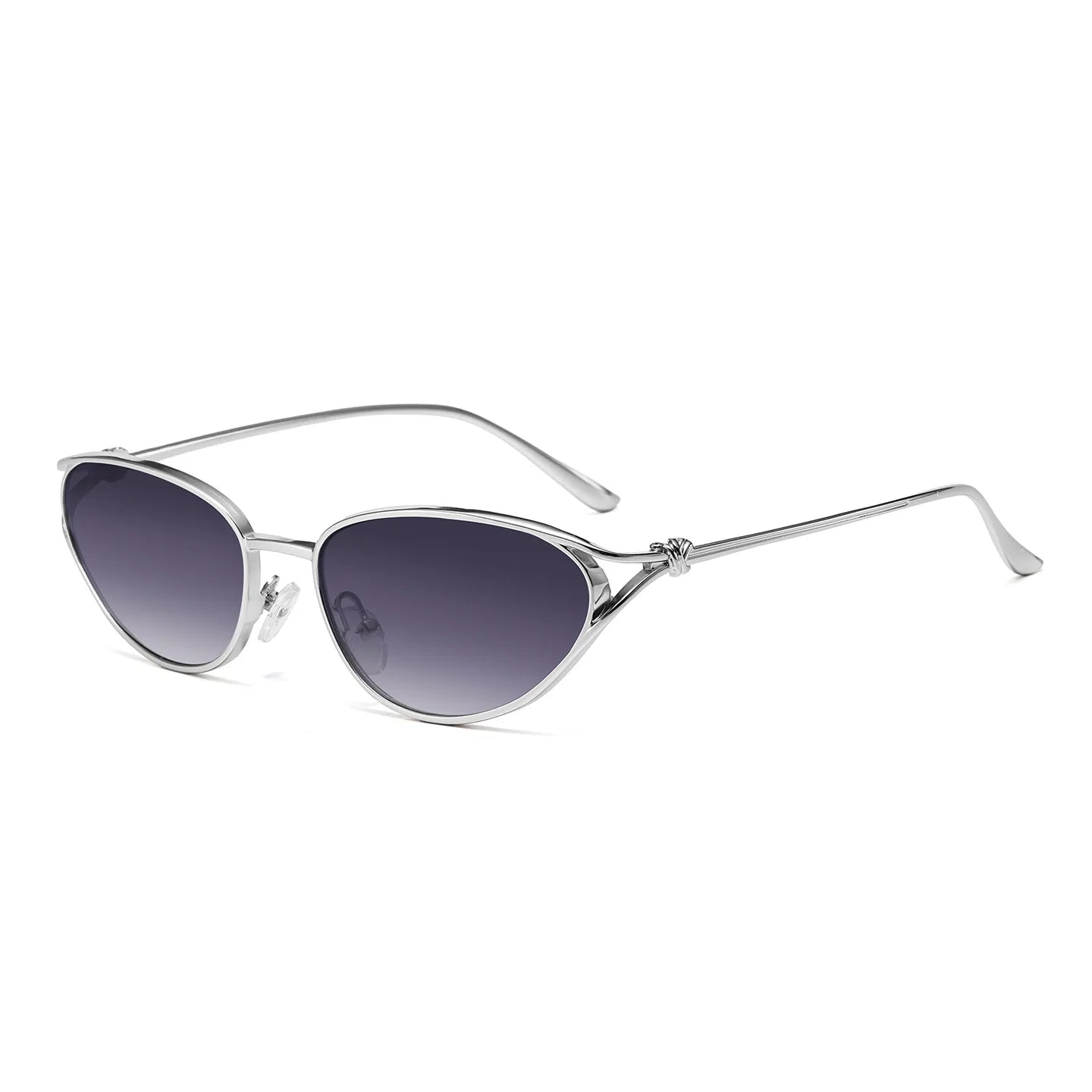 JNPCXI New Retro Metal Cat Eye Sunglasses Women Fashion Gradient Shades UV400