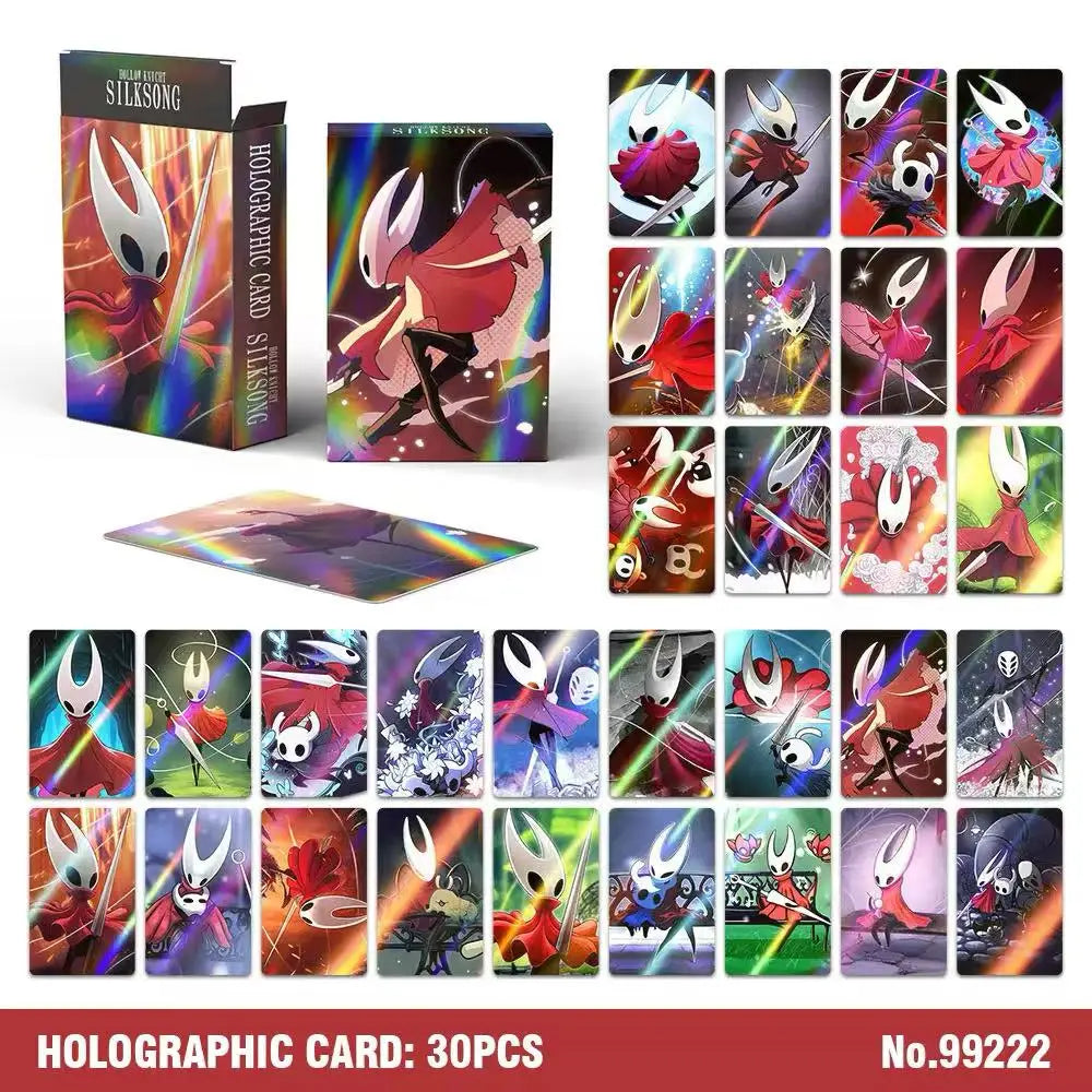 Anime Character Lomo Cards, Hollow Knight, Complete Laser Card, Small Cards, Children Toys, Birthday Gifts, Hot Selling, 30Pcs