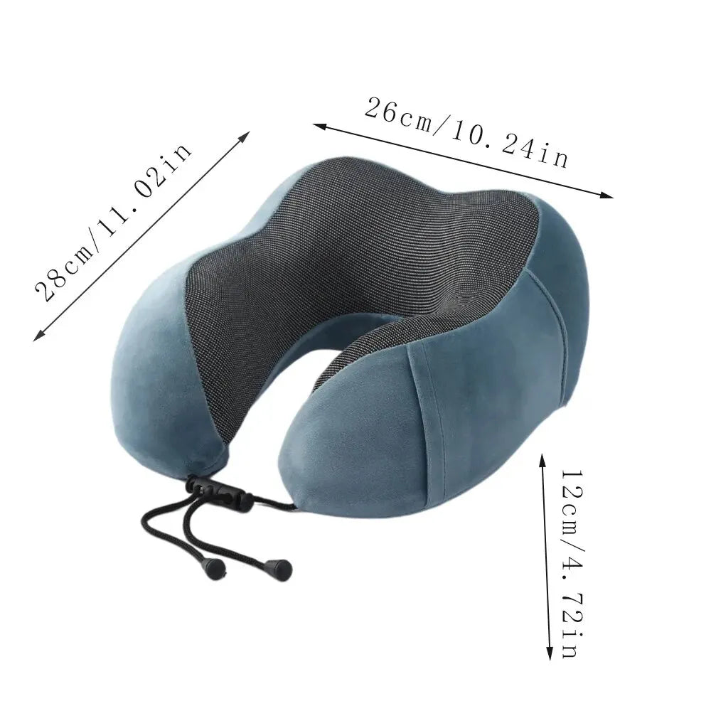 1pc Rebound Travel Pillow, U-shaped Headrest Neck Support Nap Air Palne Pillow