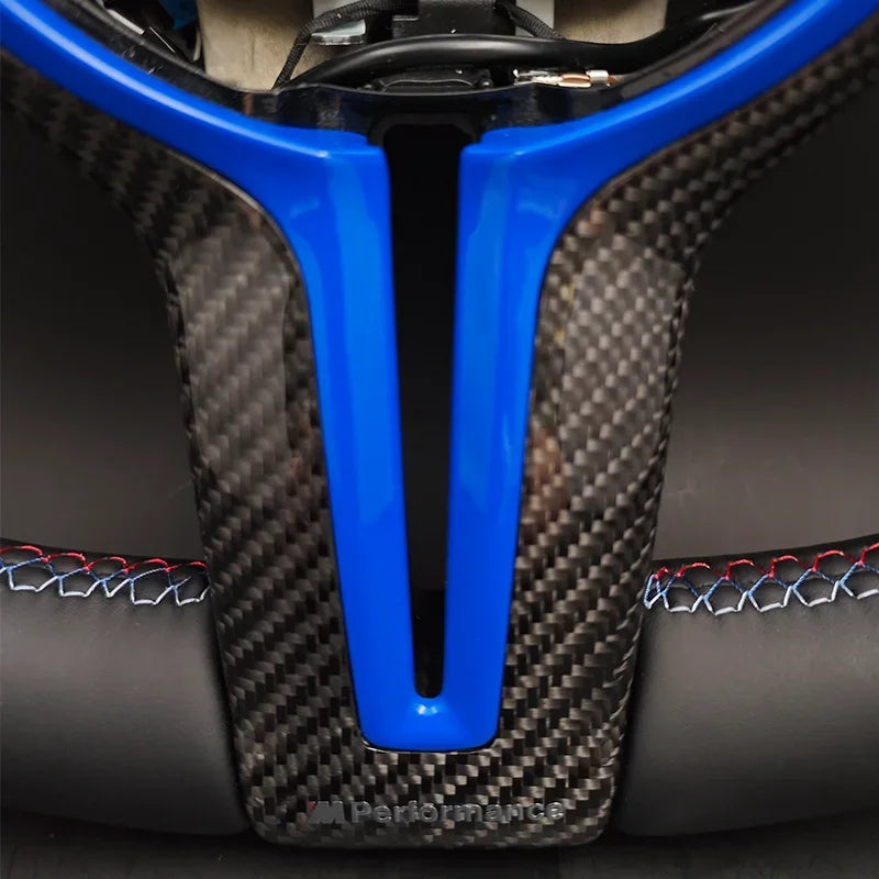 Half Alcantara M1 M2 Button Steering Wheel for BMW Blue Red F01 F07 F10 F11 F15 F16 F20 F22 F30 F31 F32 F34 F36 M3 F80 M4 F82