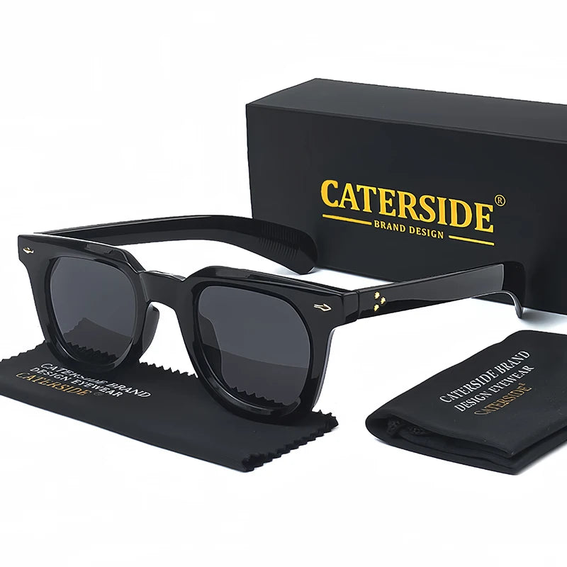 CATERSIDE Fashion Retro Sunglasses for Men Punk Brand Design Sun Glasses for Women Outdoor Beach Travel Glasses Summer Style
