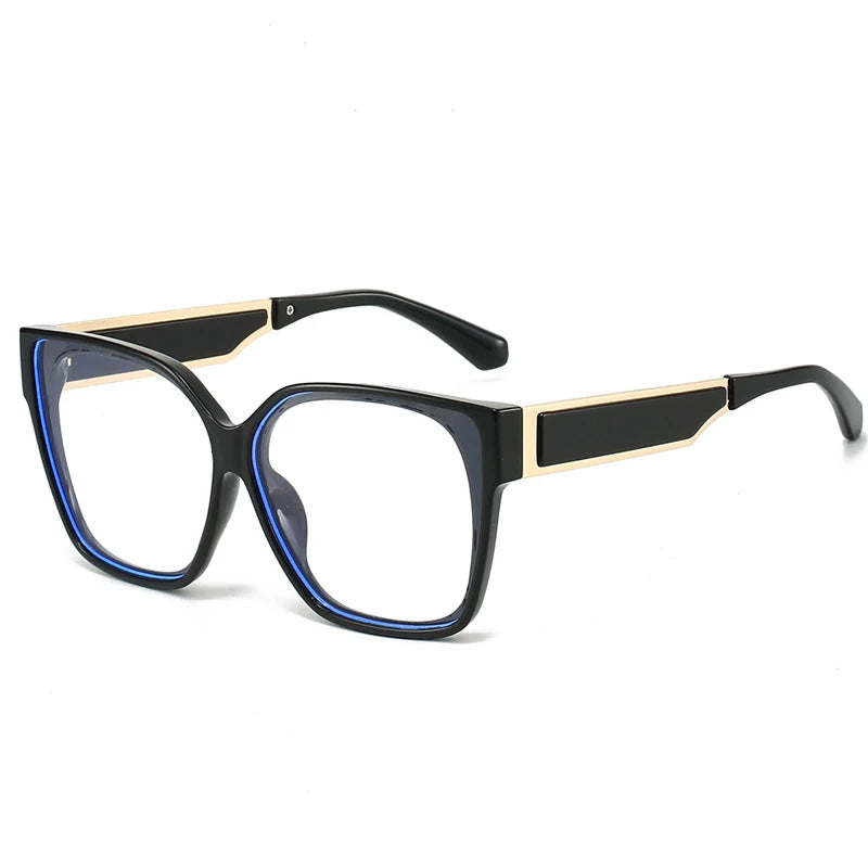 JNPCXI New Fashion Square Women Glasses Frame Clear Anti-Blu-Ray Eyewear Retro Men Optical Frame Computer Goggles