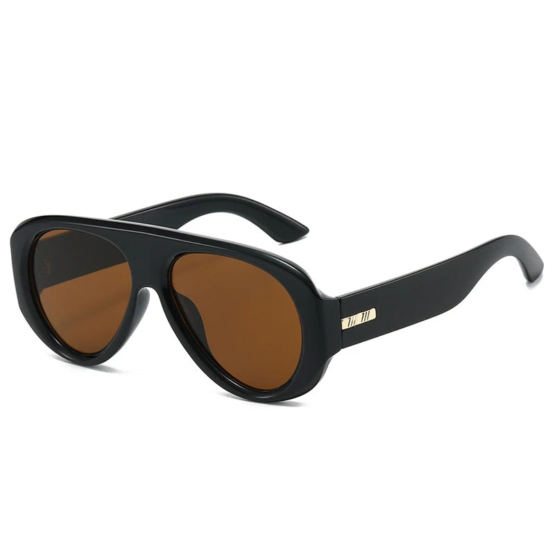 JNPCXI New Retro Large Sunglasses for Women Fashion Wide Legs Sun Glasses Gradient Color Glasses Goggles