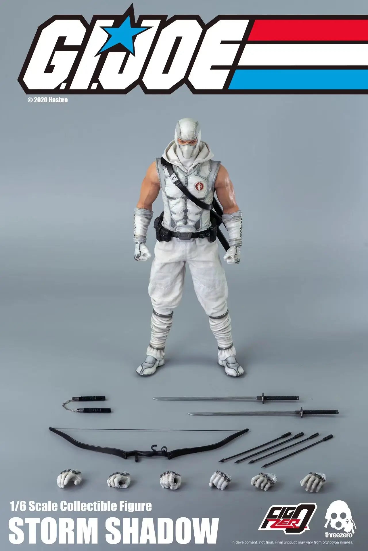 Original Hasbro Threezero FigZero G.I. Joe Series 1/6 STORM SHADOW Action Toy Figure Mode Ornaments