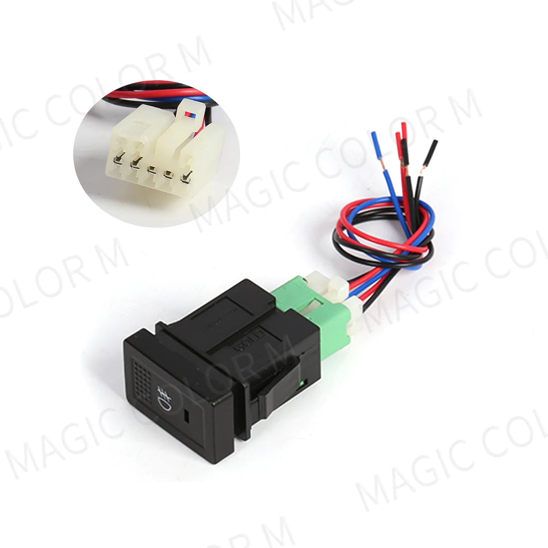 Car Fog Light Socket Switch Indicator On Off Push Button For Toyota Honda Nissan Mitsubishi Ford Suzuki Kia Car Accessories 12V