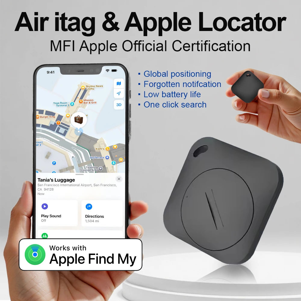 Apple Find My Devices GPS Tracker IOS Portable Anti-Lost Alarm Mini GPS Locator