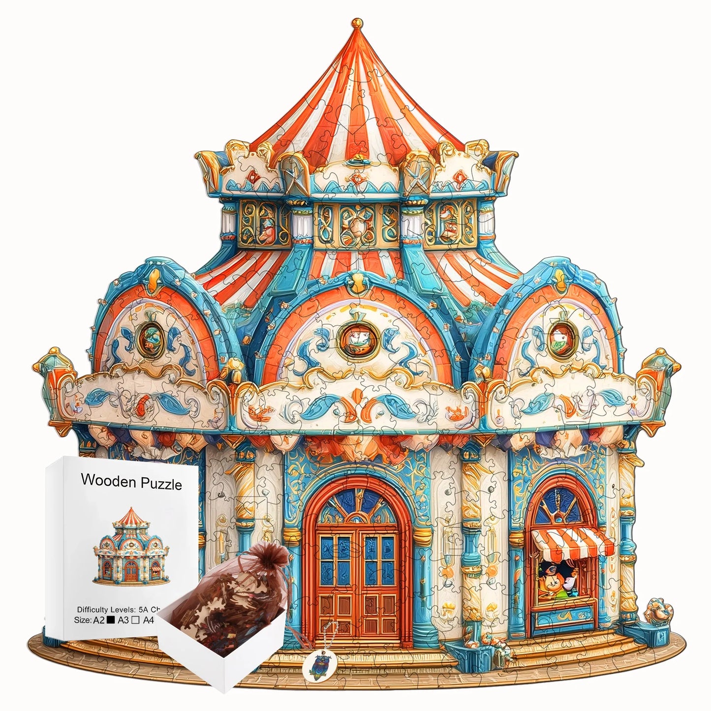 Marvellous Wooden Puzzle Unique Style Wooden Decor Christmas and Halloween Gift Toy for Teen and Kid