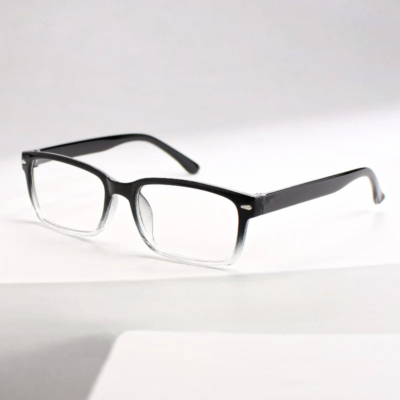 Simple and Unique Rectangular Frame Reading Glasses with Reading Patterns A Combination of High-quality Lenses