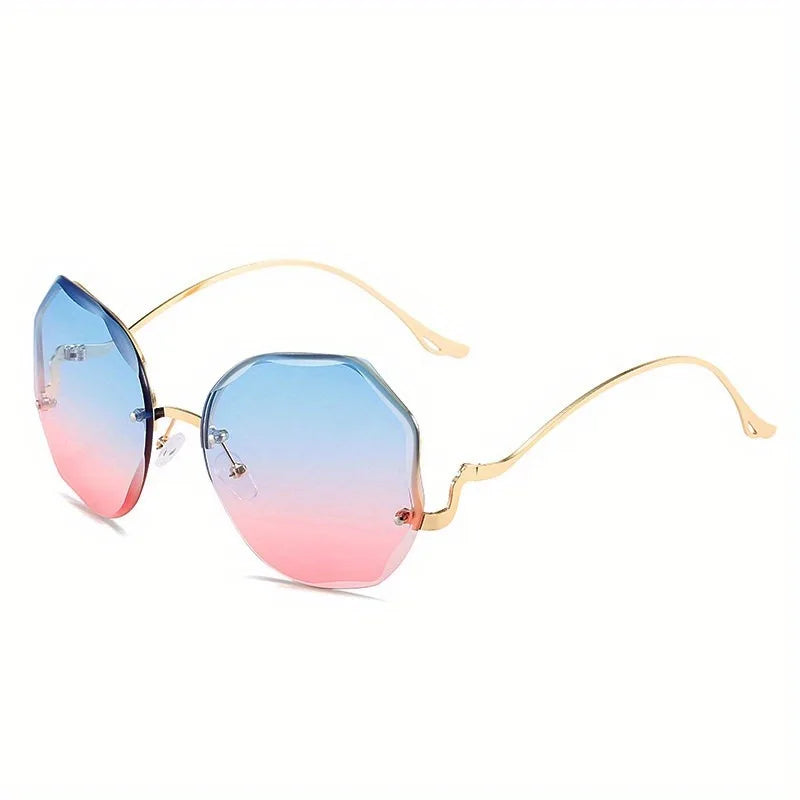 Stylish Frameless Polygon-Shaped Eyewear for Both Men And Women Perfect for Party Decorations