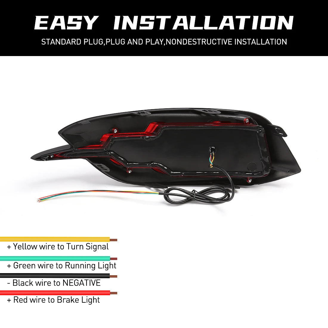 For Honda Civic 2016 2017 2018 2019 2020 LED Rear Bumper Reflector Light Brake Running Dynamic Turn Signal Car Accessories 12V