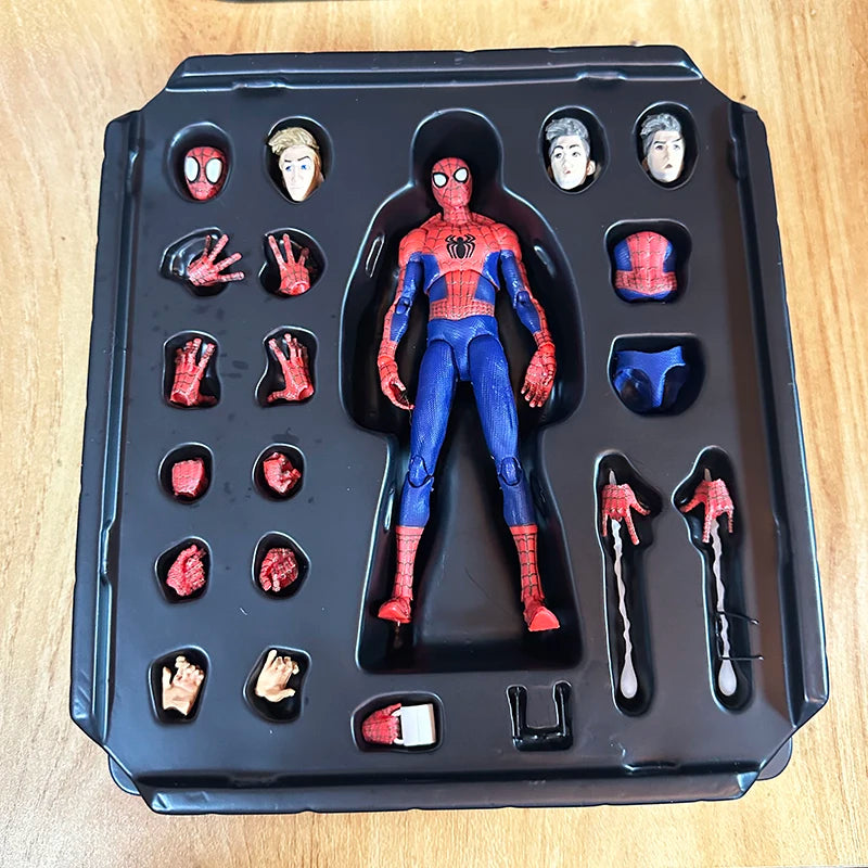 Miles Sentinel Peter Parker Sv Spider Verse Noir Action Figures PVC Collects 01