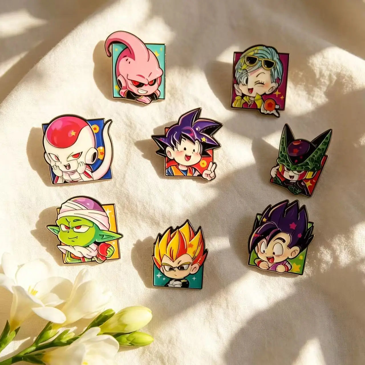 4/8pcs Funny Cartoon Enamel Pins Cool Anime Brooches Clothes Backpack Lapel Badges Fashion Jewelry Accessories For Friends Gifts