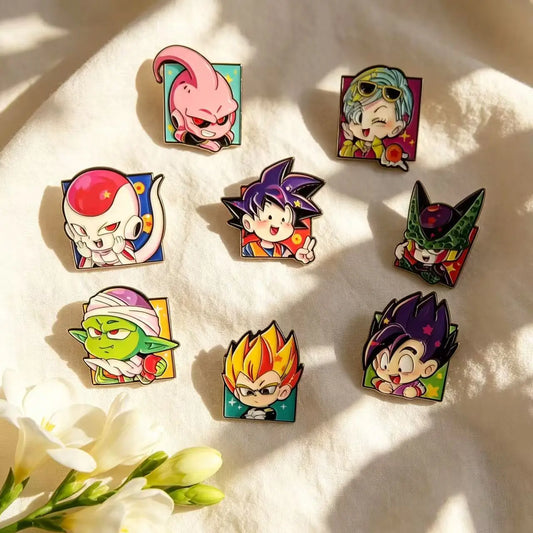4/8pcs Funny Cartoon Enamel Pins Cool Anime Brooches Clothes Backpack Lapel Badges Fashion Jewelry Accessories For Friends Gifts