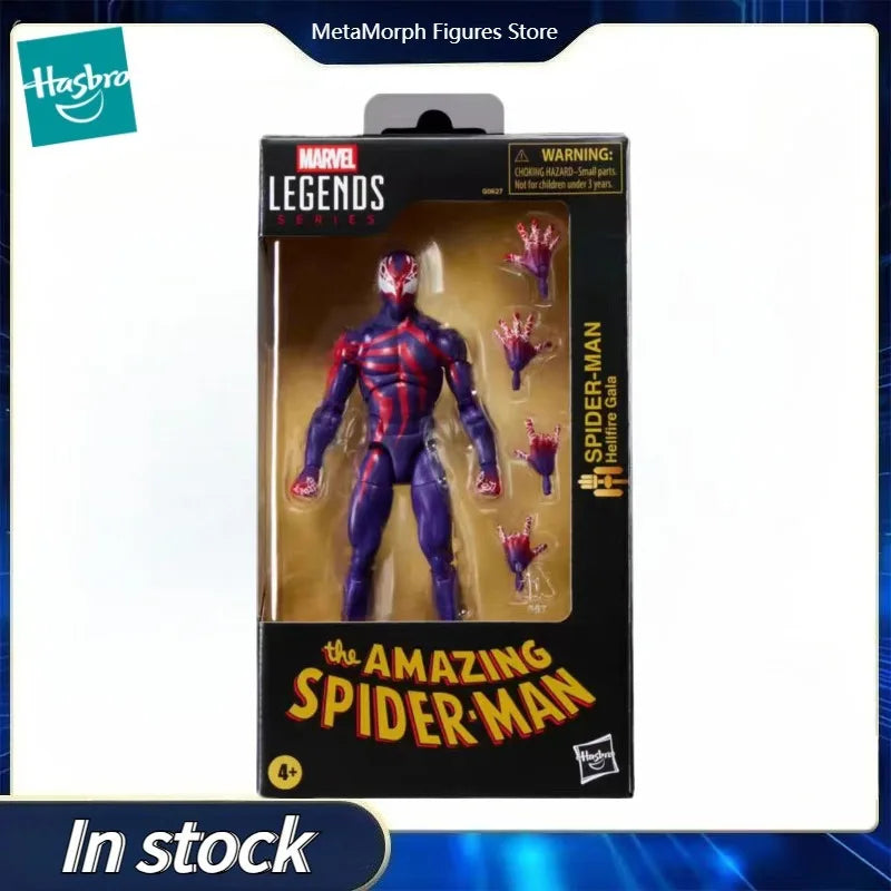 Original Hasbro Marvel Legends Series The Amazing Spiderman Spider-Man Hellfire Gala Action Toy Figure Collection