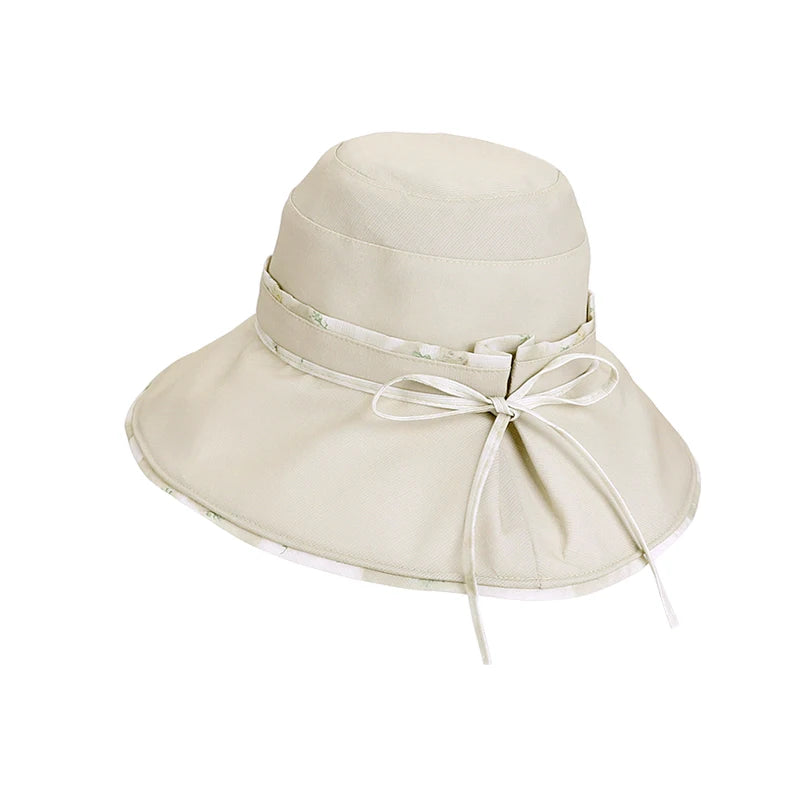 6144-New spring and summer outdoor sun protection hats for ladies, stylish and versatile wide-brimmed fisherman hats,suitablefor