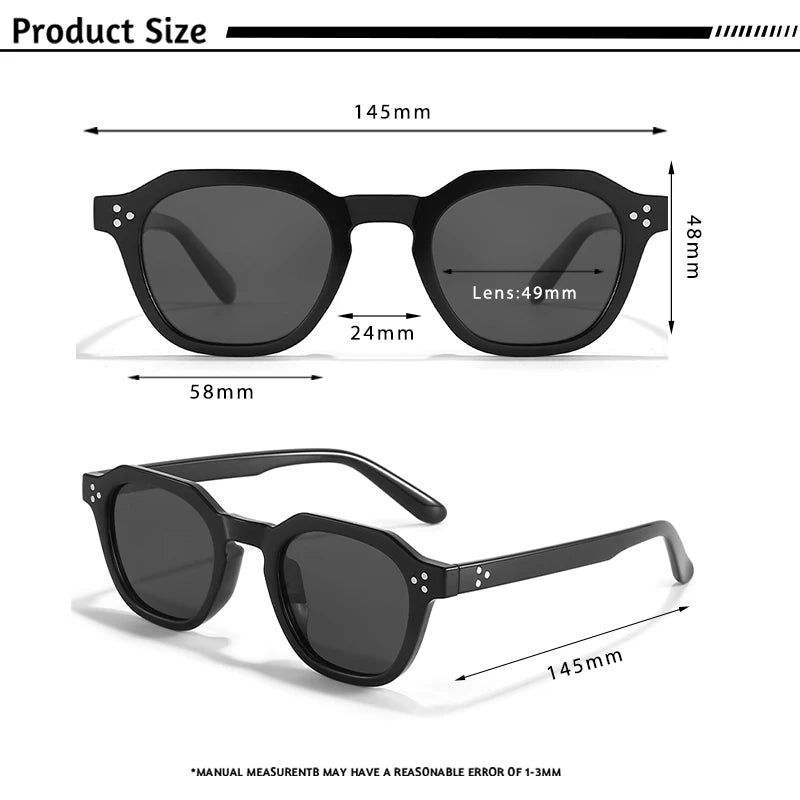 CATERSIDE Retro Polarized Men Sunglasses Acetate Temple / TR90 Frame Sun Glasses Women High Quality Sport Driving Travel Eyewear
