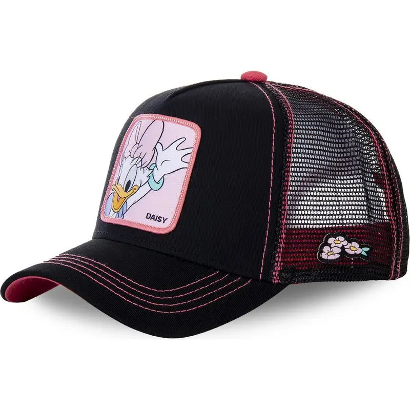 High Quality Disney Styles Anime Cartoon Snapback Cotton Cap, Trucker Mesh Hat
