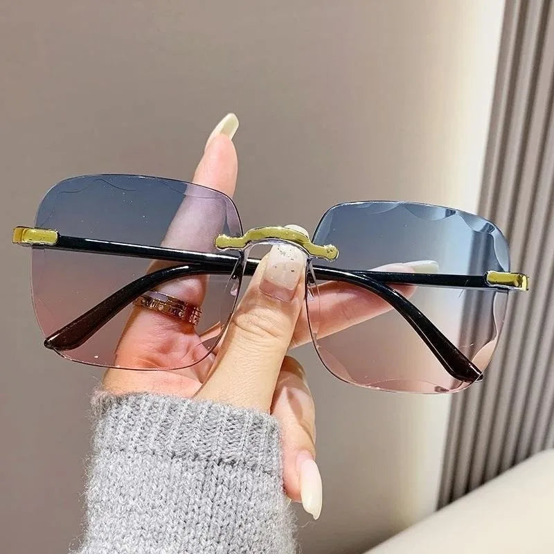 Large Frame Retro Women's Sunglasses Original Price Special Sale New UV Resistant UV400 Sunscreen Glasses Women's Sunglasses