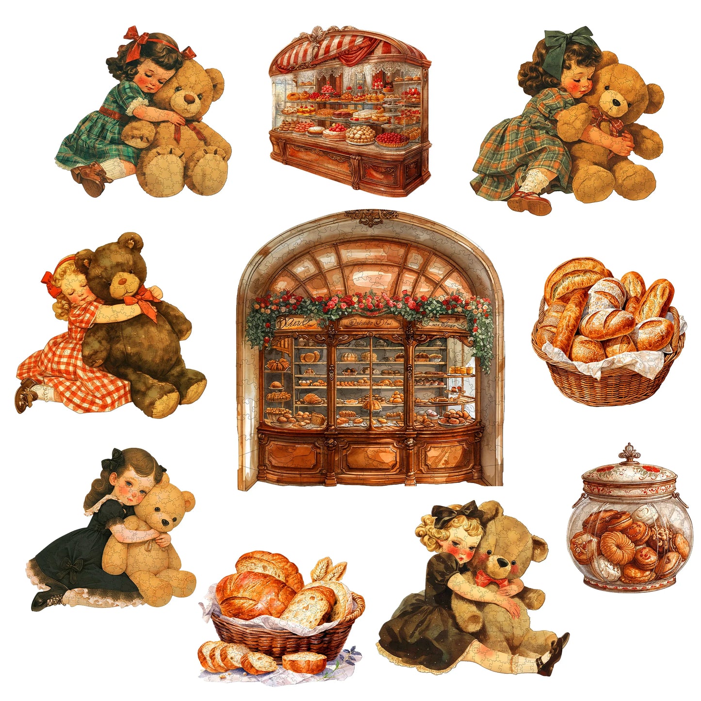 Interesting Wooden Jigsaw Puzzle Artistic Home Decor Christmas and Halloween Gift Toy For Teen And Kid