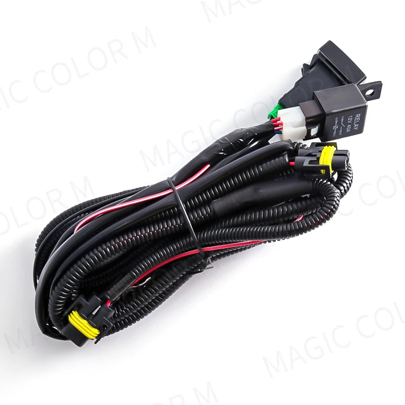 Wires Harness For Car Fog Light Socket Switch Indicator for Toyota Honda Nissan Mitsubishi Ford Suzuki Kia Car Accessories 12V