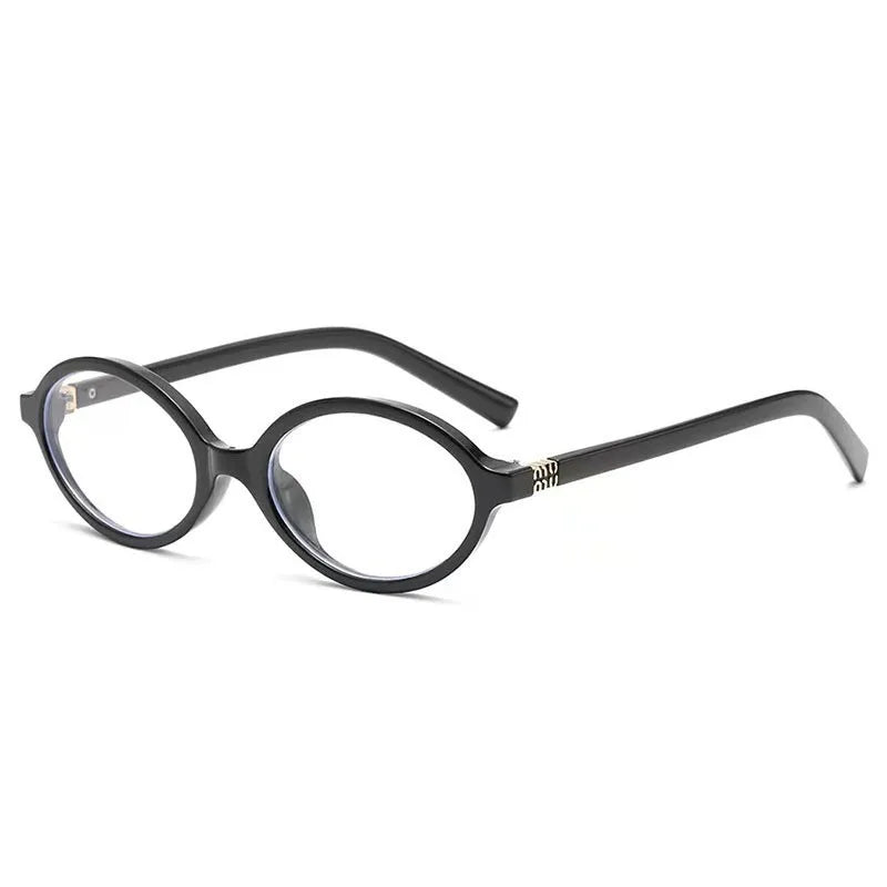 Y2K Oval Anti Blue Light Blocking Glasses Women's Clear Anti Radiation Filter Glasses Anti Radiation Eyeglass