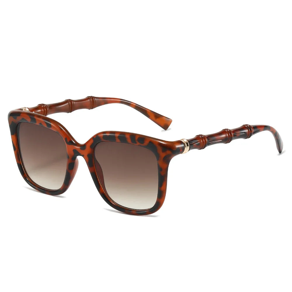 JNPCXI Luxury Square Sunglasses Women Men Gradient Lens Multi-color Shades for Driving Travel Beach