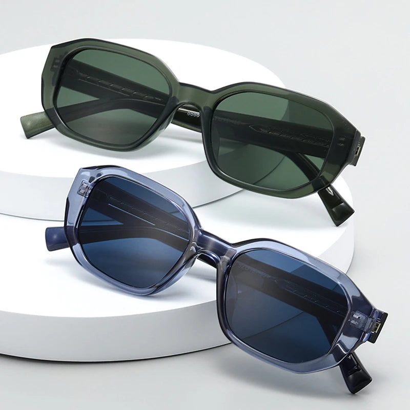 JNPCXI Ins Popular Small Square Sun Glasses for Women Men Quality Stainless Steel Core CP Frames UV400 Fashion Sunglasses Men
