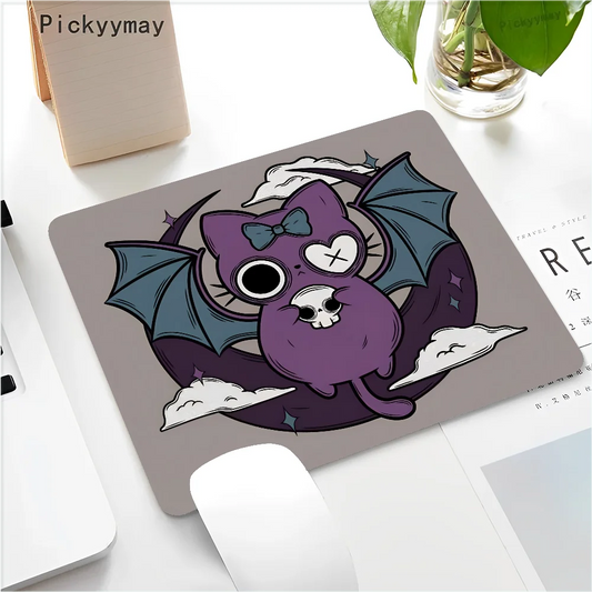 Funny Black Cat Mouse pad PC Desk Mat Table Big Mouse Pad PC Non-slip Rug Z26
