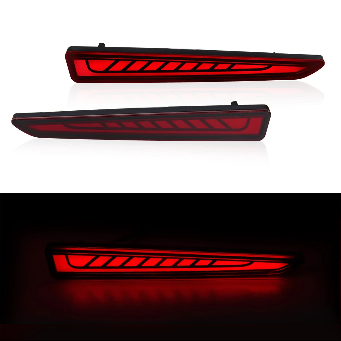 LED Rear Bumper Reflector Light For Toyota Raize 2019 2020 2021 2022 Auto Brake Warning Lamp Turn Signal Fog Car Accessories 12V
