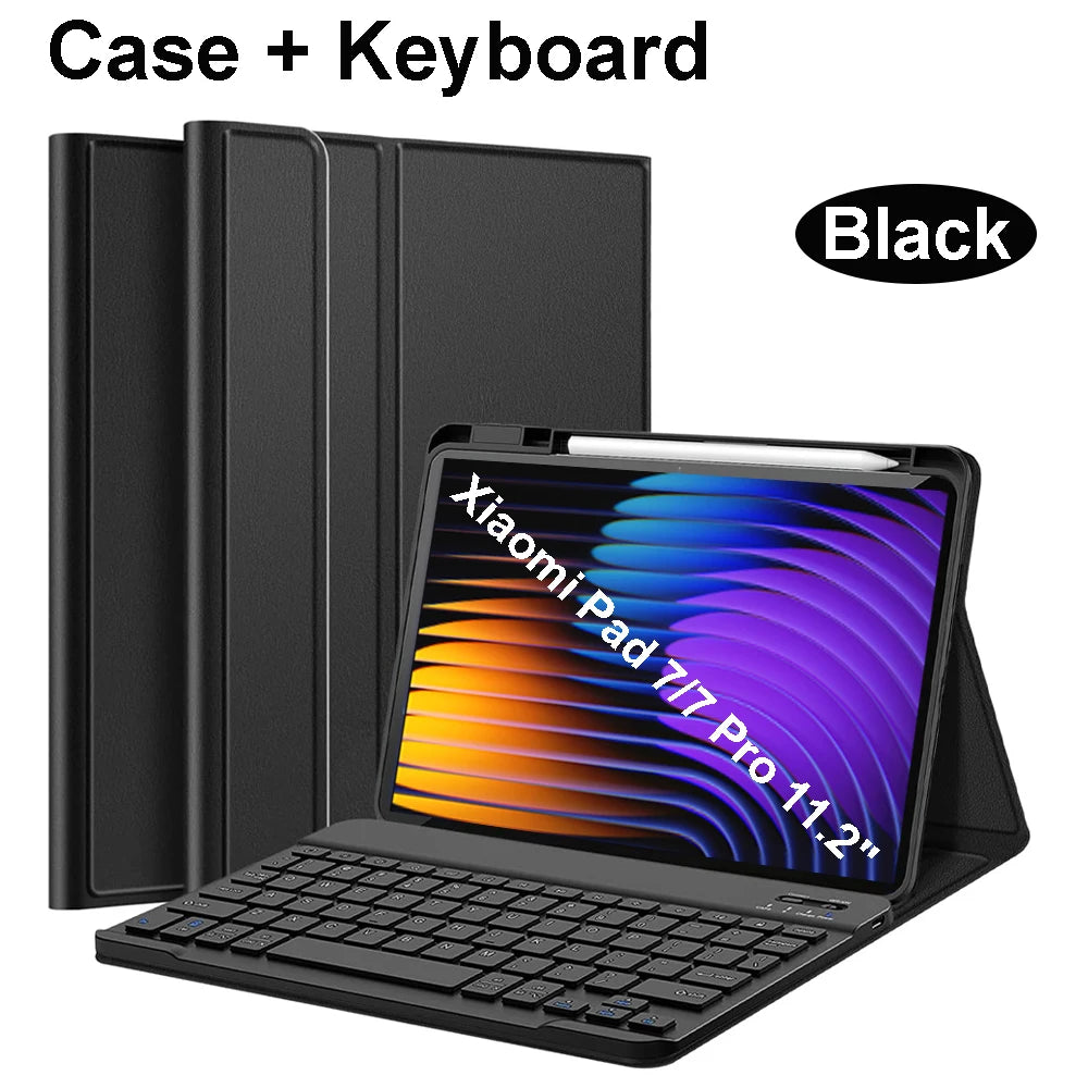 Xiaomi Pad 7 11.2 inch, Bluetooth keyboard case, Xiaomi Multi-Language Keyboard