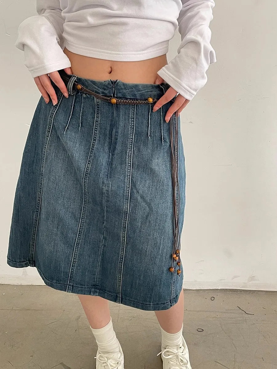 Ethnic Style Braided Waist Rope Slim Personality Tassel Hemp Rope Beaded Belt Ins Style Multi-Functional New