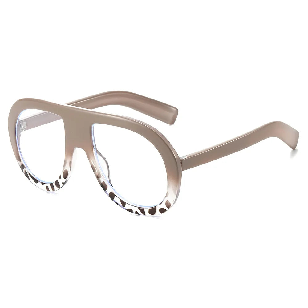 JNPCXI New Fashion Pilot Women Optical Glasses Frame Clear Eyewear Eyeglasses Frame Men Computer Goggles