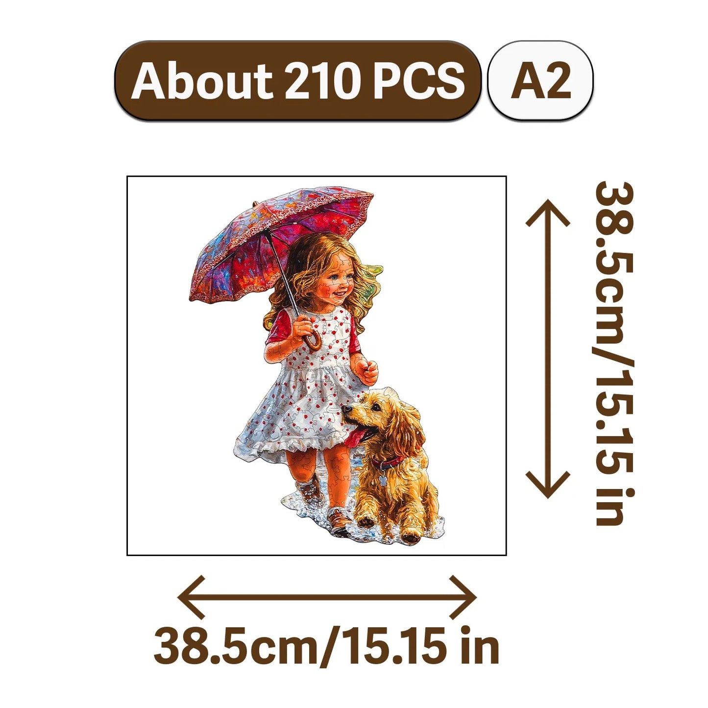 Children and The Queen Wooden Jigsaw Puzzle Wood Home Decor Painting Christmas and Halloween Gift Toy for Teen and Kid