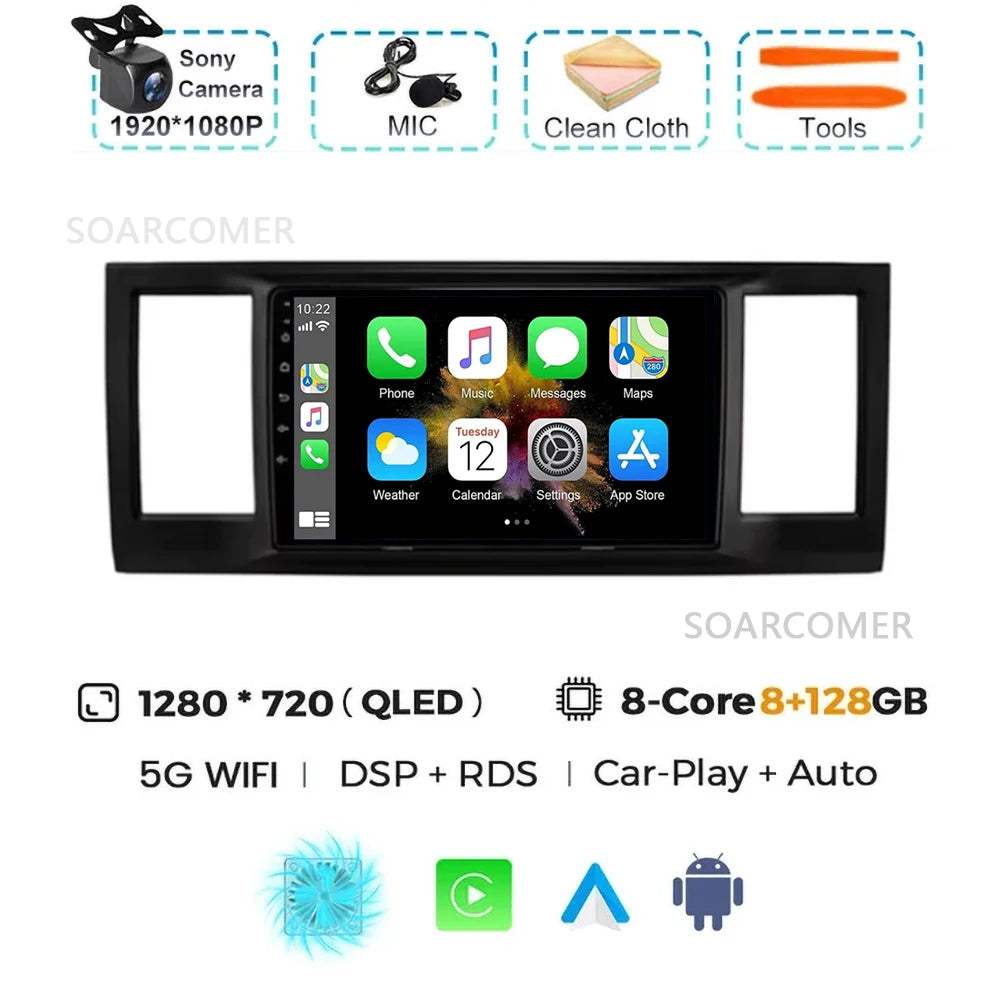 For VW Volkswagen Caravelle 6 T6 2015-2020 GPS DVD DSP Car Radio Multimedia Video Player Android 15 Auto Carplay Navigation
