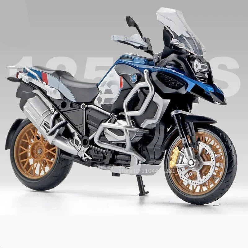 1:12 Kawasaki Ninja ZX-6R R1250GS Cars Model Toys Diecast Alloy Motorcycle Front Wheel Steering Vehicles Decorative for Boy Gift