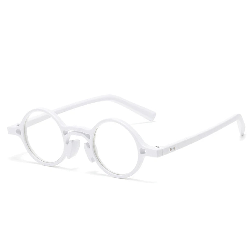 JNPCXI New Retro Small Round Women Glasses Frame Fashion Punk Eyewear Clear Anti-Blu-Ray Men Optical Frame Computer Goggles