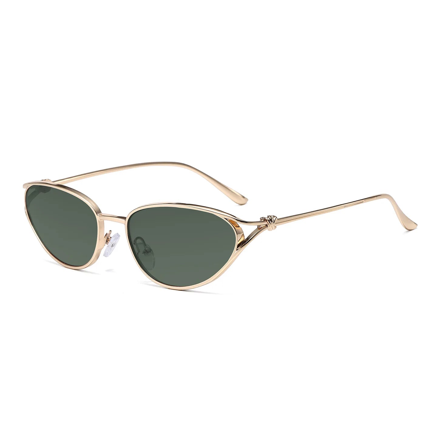 JNPCXI New Retro Metal Cat Eye Sunglasses Women Fashion Gradient Shades UV400