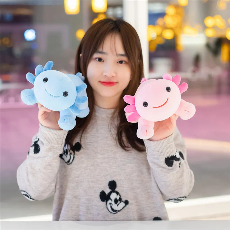 30cm Cute Cartoon Salamander Doll Axolotl Plush Toy Stuffed Animal Pillow Doll Baby Kids Birthday Gift