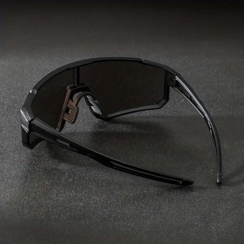 3pcs Men's Plastic Half Frame One-piece Lenses Cyberpunk Futuristic Fashion Decoration Glasses Suitable for Both Men and Women