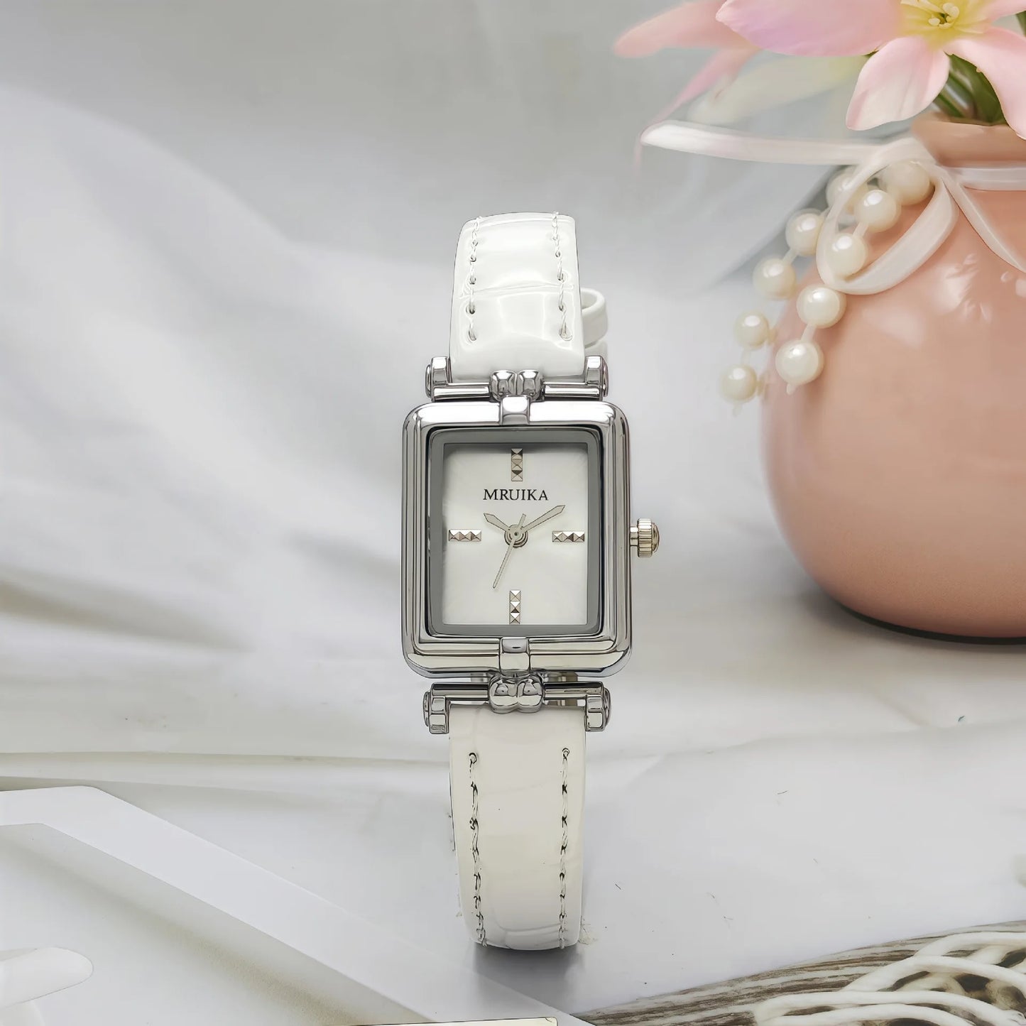 Retro Brand Ladies Watch Simple Gold Square Leather Strap Wristwatch Women Fashion Quartz Clock Gift Relógio Feminino Wholesale