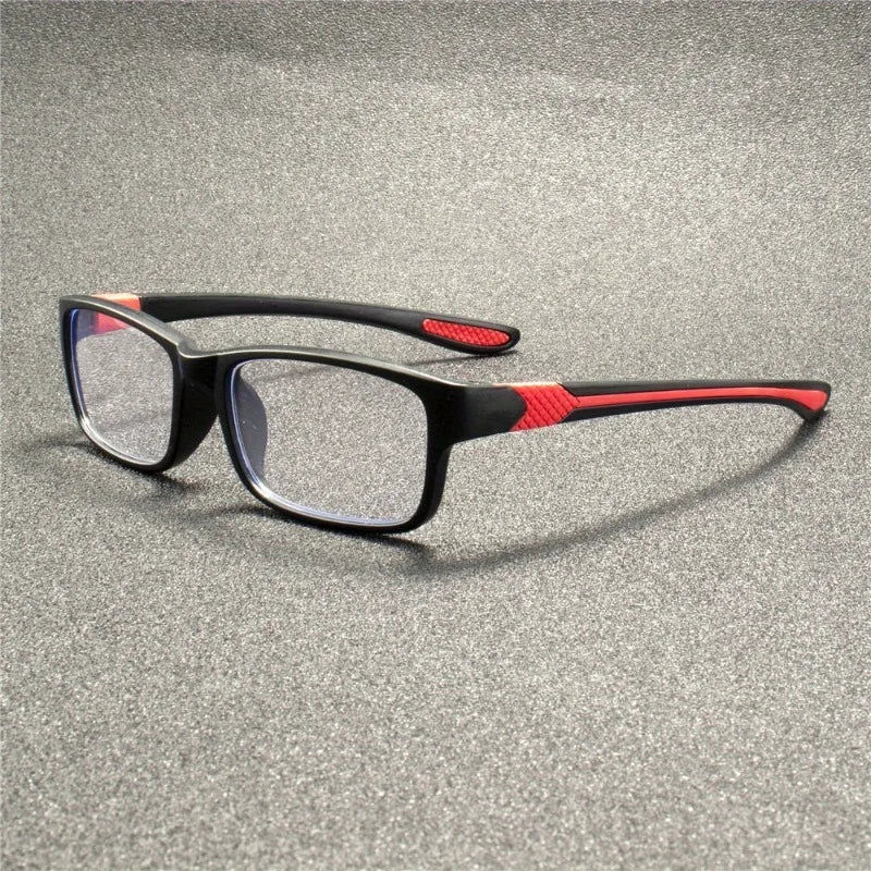 2 Pairs of Men's Elegant Anti Blue Light Reading Glasses  Rectangular Full Frame Anti Glare Lenses