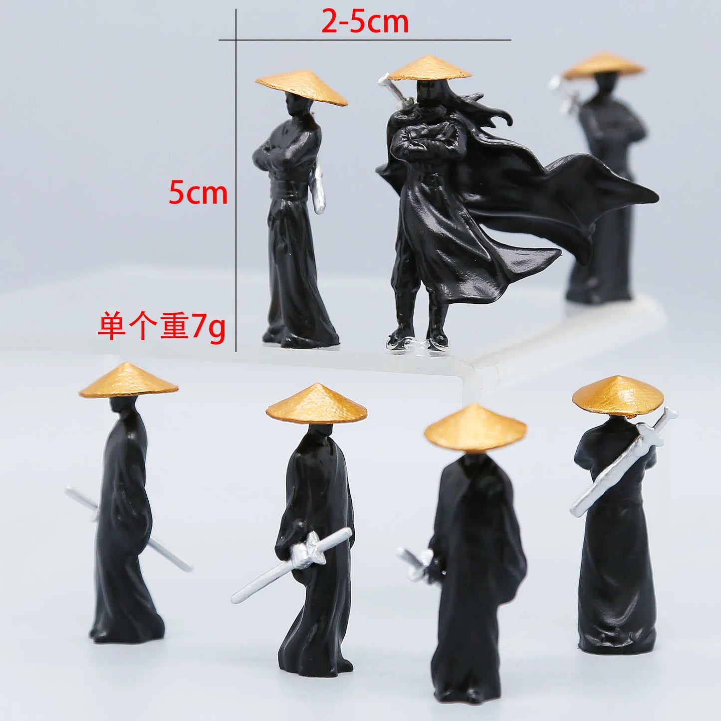 Swordsman Statue Car Dashboard Decoration Chinese Style Retro Mininature Figures